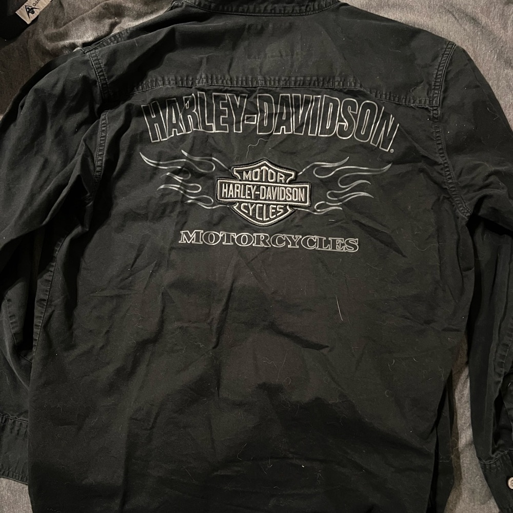 Harley Davidson Long Sleeve Button Up